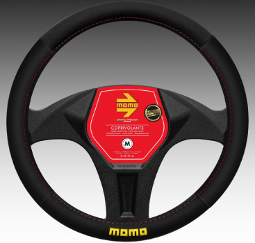 MOMO Lenkradhülle SWC EASY MICROF. BLK-RED Größe: M